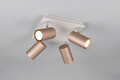 Plafoniera Marley, TRIO, 24x24x15 cm, 35W, 4x GU10, metal, alb/bronz