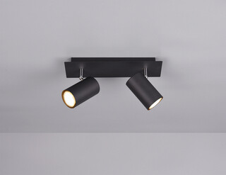 Negru mat, Plafoniera 30x9x15 cm