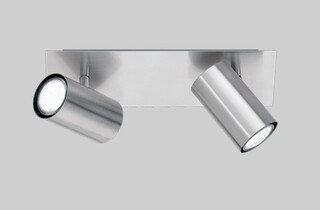 Argintiu mat, Plafoniera 30x9x15 cm