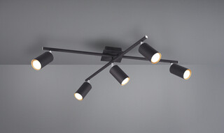 Negru mat, Plafoniera 77.4x57.4x22.4 cm
