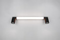 Aplica de perete Enrico, TRIO, 60x4.5x18 cm, 6W, 2x GU10, 1x SMD, metal, negru mat