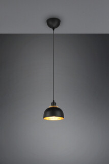 Negru mat, Lustra 18x150 cm