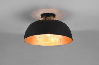 Negru mat, Plafoniera 35x21 cm