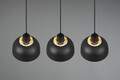 Lustra Punch, RL, 74x18x150 cm, 40W, 3x E27, metal, negru mat
