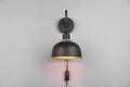 Aplica de perete Punch, RL, 18x22.5x30 cm, 40W, 1x E27, metal, negru mat