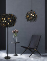 Candelabru Leavy, RL, 38x150 cm, 28W, 1x E27, metal, negru mat/auriu