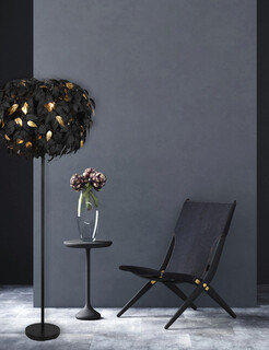 Negru mat;Auriu, Lampadar 70x180 cm
