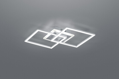 Plafoniera Venida, RL, 57.5x35.5x7.5 cm, 25W, 1x SMD, metal, gri