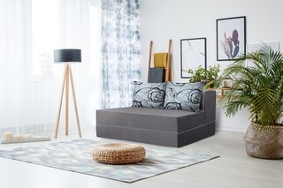 136x80x40 cm, Szürke/Fekete