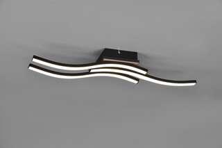 Natur;Negru, Plafoniera 56x12x7 cm