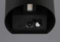 Aplica de perete pentru exterior Genie, RL NOW, 14x12x10 cm, 1W, 2x SMD, plastic, negru mat