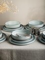 Serviciu de masa Mavi, Homla, 18 piese, ceramica, albastru