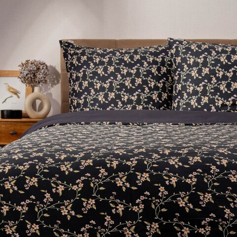 Lenjerie de pat King Size Adriana, Homla, 3 piese, 200x220 cm, microfibra din poliester, multicolor