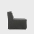 Fotoliu modular Likke, Homla, 88x73x73 cm, catifea din poliester, gri inchis
