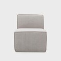 Fotoliu modular Likke, Homla, 88x73x73 cm, catifea din poliester, gri deschis