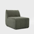 Fotoliu modular Svela, Homla, 80x59.5x62 cm, catifea din poliester, verde olive