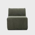 Fotoliu modular Svela, Homla, 80x59.5x62 cm, catifea din poliester, verde olive