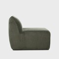 Fotoliu modular Svela, Homla, 80x59.5x62 cm, catifea din poliester, verde olive