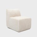 Fotoliu modular Svela, Homla, 80x59.5x62 cm, catifea din poliester, bej