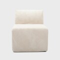 Fotoliu modular Svela, Homla, 80x59.5x62 cm, catifea din poliester, bej