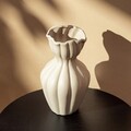 Vaza Filly, Homla, 14x25.5 cm, ceramica, bej