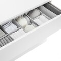 Set 6 organizatoare pentru sertar, Rayen, poliester, gri