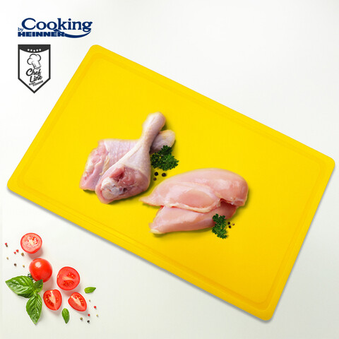 Tocator HACCP GN1/1, Cooking by Heinner, 53x32.5x2 cm, polietilena (LPDE), galben
