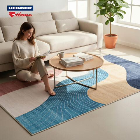 Covor cu print, Flow, Heinner, 200x300 cm, poliester, multicolor