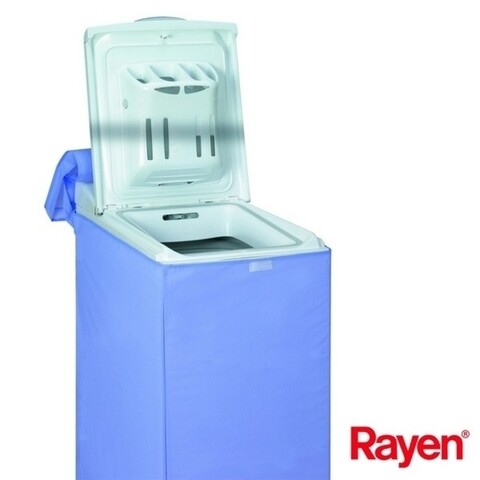 Husa verticala pentru masina de spalat, Rayen, 84 x 45 x 65 cm, PEVA, bleu