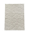 Covor 3D cu model in relief, Stone, Heinner, 120x160 cm, poliester, crem