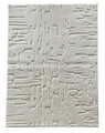 Covor 3D cu model in relief, Vista, Heinner, 80x150 cm, poliester, crem