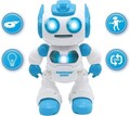Jucarie robot Powerman Shoot, LEXIBOOK, 23.5 cm, plastic, alb/albastru