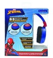 Casti wireless pliabile pentru copii Spider-Man, LEXIBOOK, 18x17x7.5 cm, plastic/textil, albastru/rosu