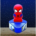 Boxa cu lumini de noapte pentru copii Spider-Man, LEXIBOOK, 21x16x16 cm, plastic/cauciuc, albastru/rosu