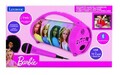 Boxa cu microfon si lumini pentru copii Barbie, LEXIBOOK, 27.6x11.7x15.5 cm, plastic/textil, roz
