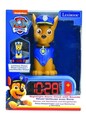 Ceas desteptator cu lumina 3D pentru copii Paw Patrol, LEXIBOOK, 20x15x10 cm, plastic/cauciuc, albastru/galben