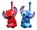 Set 2 statii Walkie-Talkie Disney Stitch, LEXIBOOK, 6.8x4.4x16.6 cm, plastic, albastru/rosu