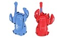 Set 2 statii Walkie-Talkie Disney Stitch, LEXIBOOK, 6.8x4.4x16.6 cm, plastic, albastru/rosu