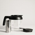 Ceainic Futuro, Homla, 1.5 L, 14x16 cm, sticla borosilicata/plastic/inox, transparent/negru