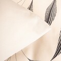 Lenjerie de pat King Size, Felicity, Homla, 3 piese, 200x220 cm, microfibra din poliester, bej/negru