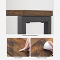 Carucior ingust cu 4 rafturi si roti, Vasagle, 45.4x13x77 cm, PAL/ote, negru