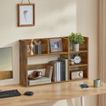 Corp biblioteca / raft de organizare birou si bucatarie, Vasagle, 80x20x50 cm, PAL, maro rustic