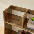Corp biblioteca / raft de organizare birou si bucatarie, Vasagle, 80x20x50 cm, PAL, maro rustic