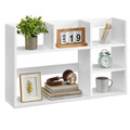 Corp biblioteca / raft de organizare birou si bucatarie, Vasagle, 80x20x50 cm, PAL, maro rustic