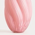Vaza Swirl, Homla, 17x26.5 cm, sticla, roz