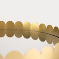 Tava decorativa Grazia, Homla, 31x4 cm, sticla/metal, auriu