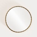 Tava decorativa Grazia, Homla, 31x4 cm, sticla/metal, auriu