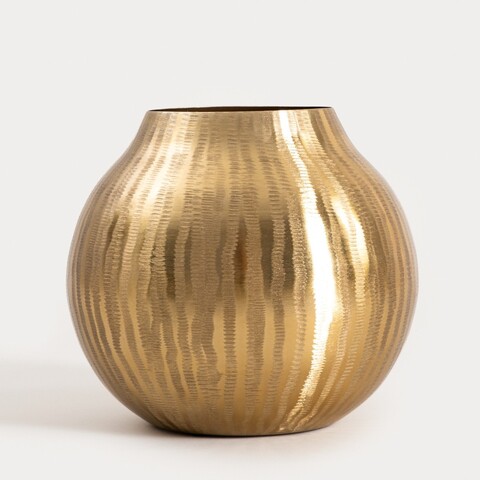Vaza Girona, Homla, 20x15 cm, otel, auriu