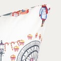 Lenjerie de pat King Size, Circus Joy, Homla, 3 piese, 200x220 cm, bumbac, multicolor