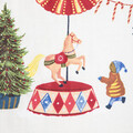 Lenjerie de pat King Size, Circus Joy, Homla, 3 piese, 200x220 cm, bumbac, multicolor